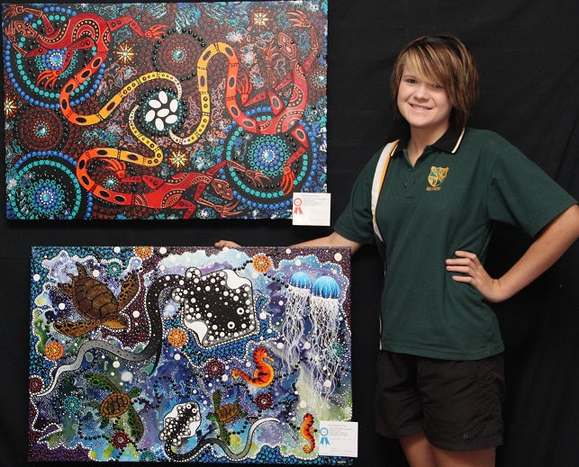 Chern'ee Wins 1st and Second Place in Art Competition