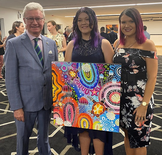 Brooke and Chern'ee meet the Governor General of Queensland