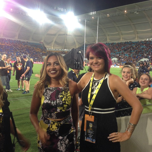 Chern'ee Sutton and Jessica Mauboy Take Centre Field at the All Stars Game