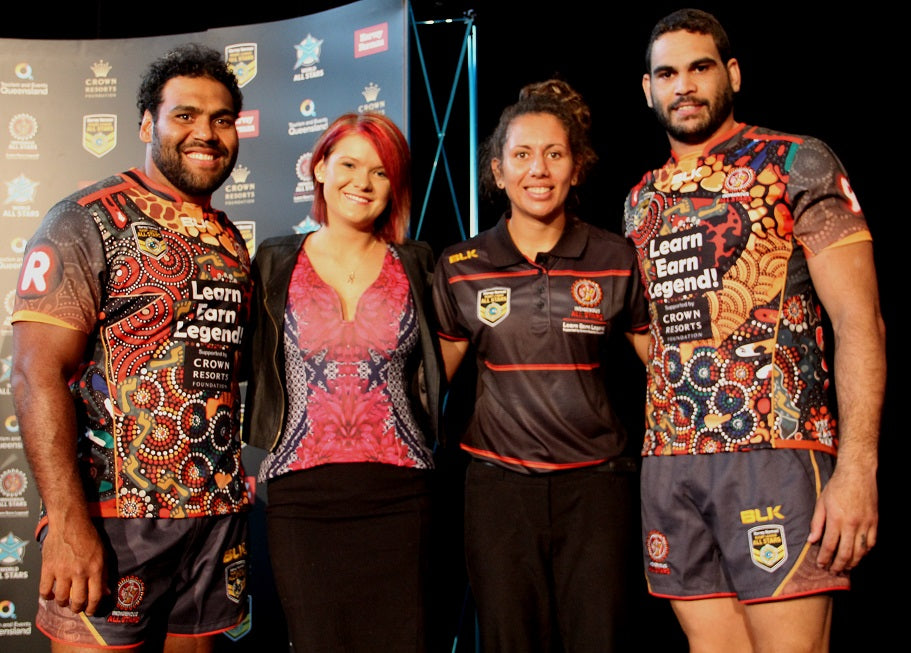 Chern'ee Designs the 2016 NRL Indigenous All Stars Jersey