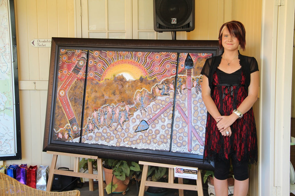 Aboriginal Art at Gin-Gin Courthouse Regional Art Gallery