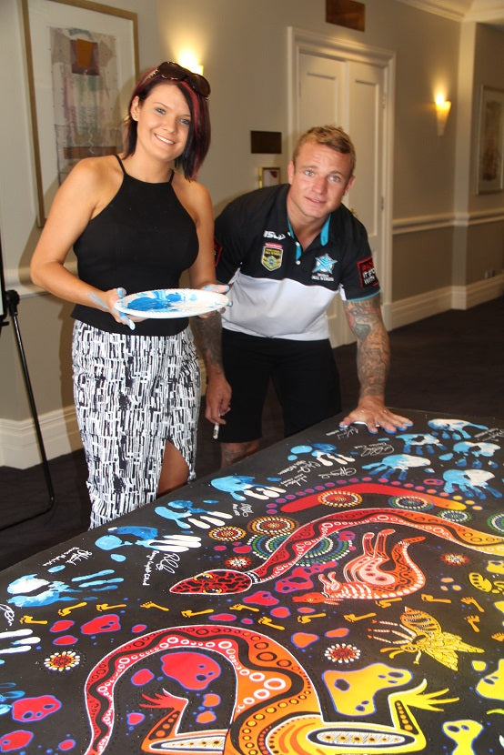 Chern'ee Creates Masterpiece with the NRL's World All Stars
