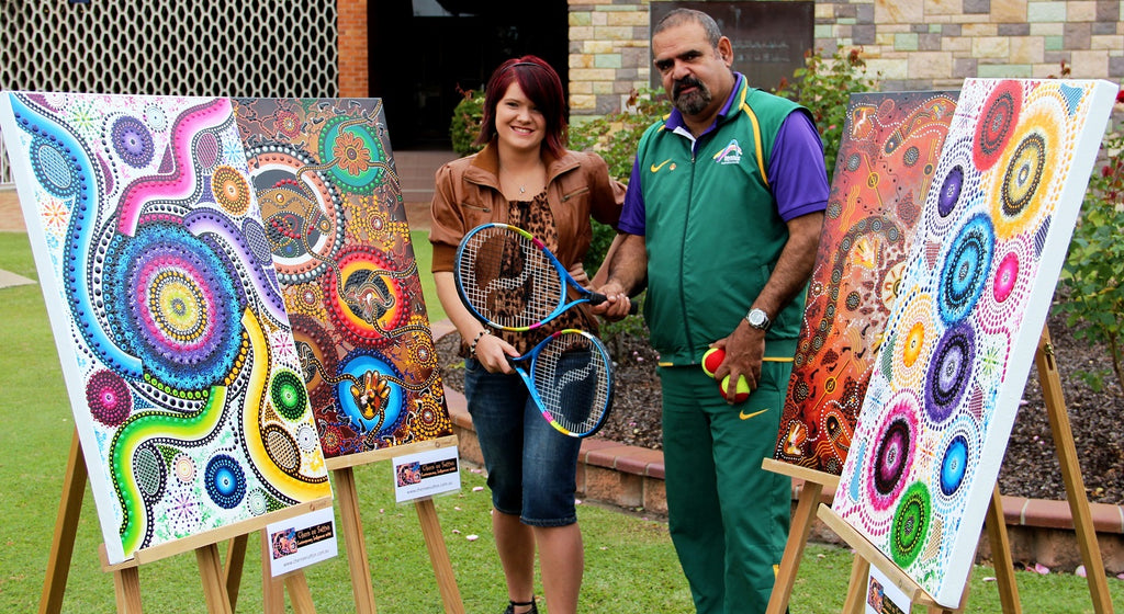 Commissioned paintings for Tennis Australia