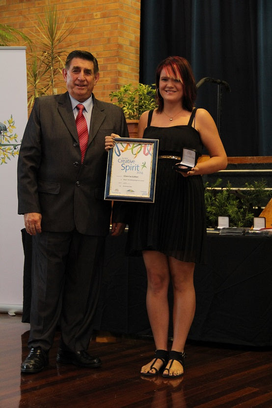 Chern'ee wins the "Junior Creative Australia Day Spirit Award"
