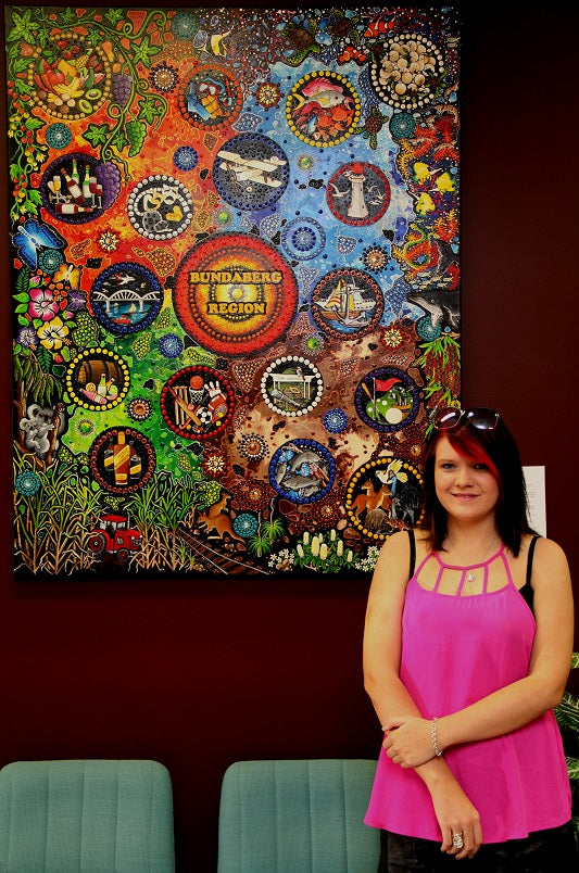 Chern'ee Commissioned to Paint Bundaberg's Story