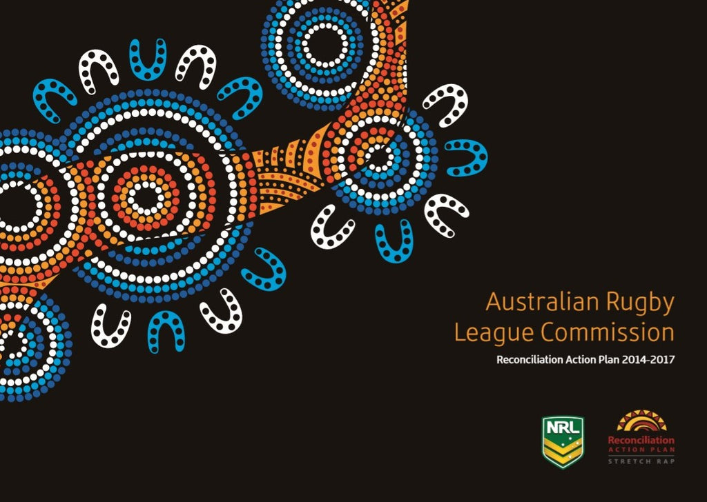 Chern'ee's Artwork used for Australian Rugby League Commissions Reconciliation Action Plan