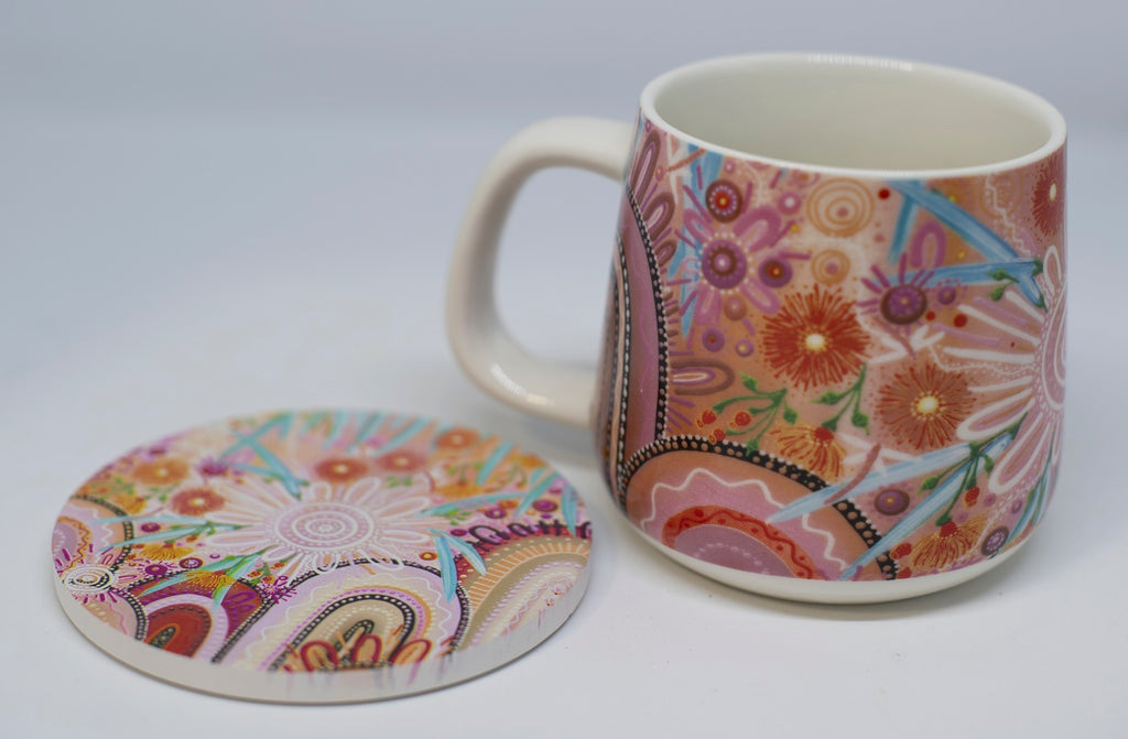 Bush Medicine Porcelain Mug & Coaster Set