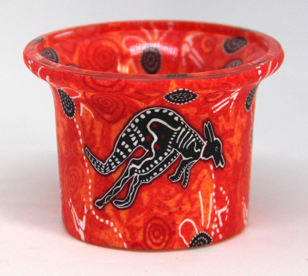 Small Red Kangaroo Tealight Holder