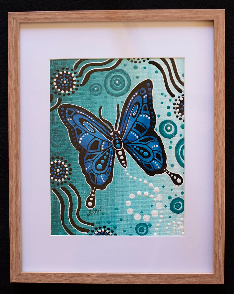 Kali - Butterfly Framed Canvas Painting