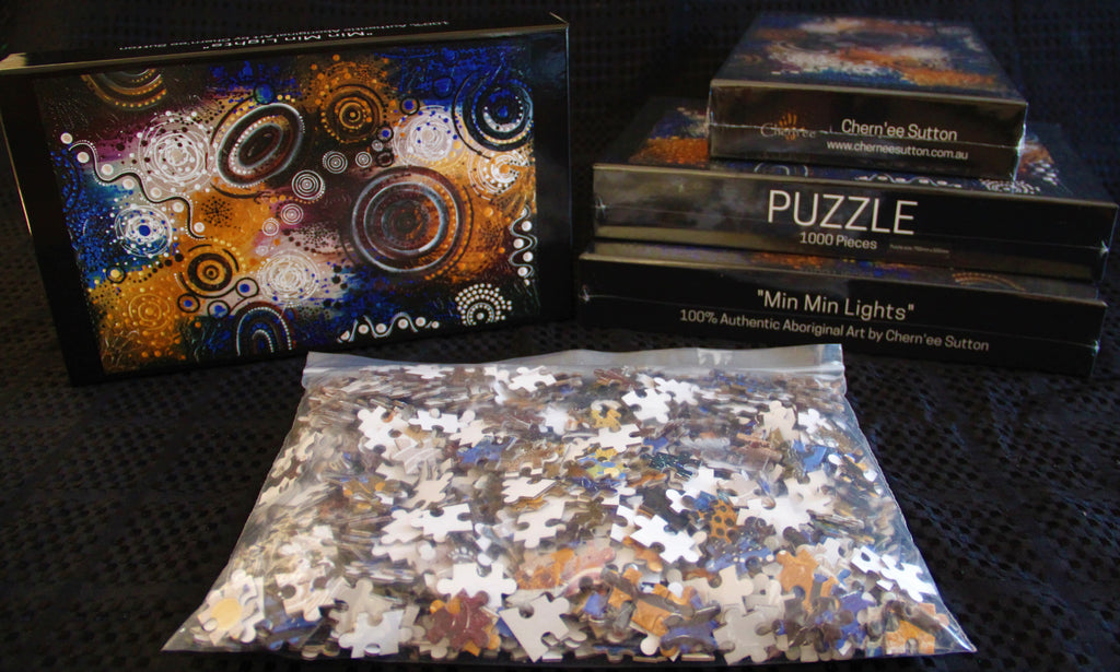Min-Min Lights - Aboriginal Jigsaw Puzzle